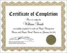 certificate